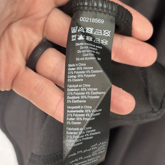 90s City Chic Dress 18 Crepe Stretch Flowy Skater Twee Cute Girl Minimal Quiet - Picture 12 of 12